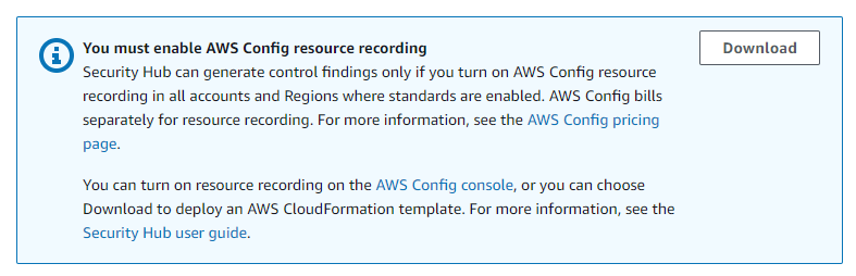 Enabling AWS Config is still manually